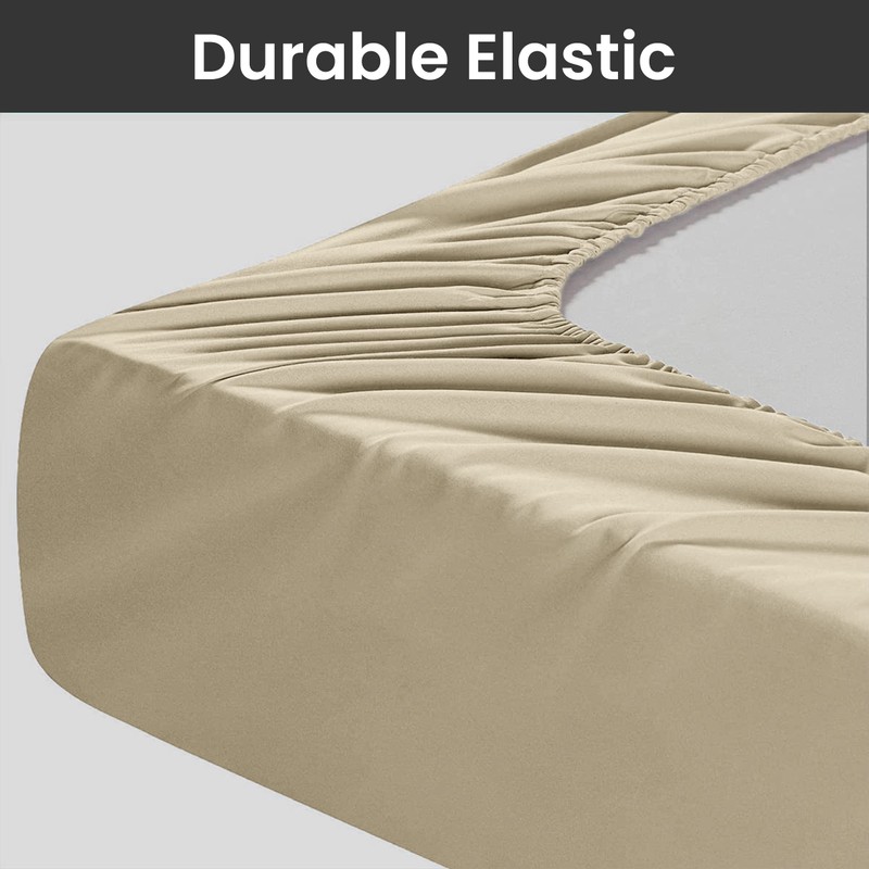 Hafaa Fitted Sheets King Size Extra Deep Pocket Bed Sheet
