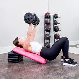 The Step Circuit Size Aerobic Platform, Circuit Size Steppers for Exercise with risers for adjustable Home Workout, stair stepper for exercise and home gym