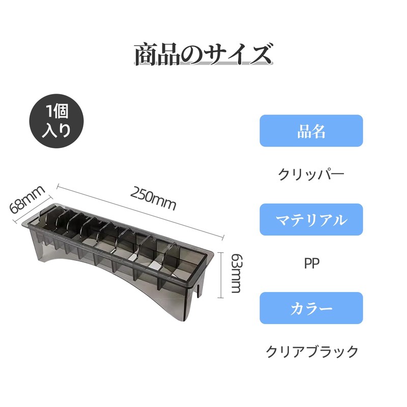 Coollooda Clipper Guard Holder 10 Grid Electric Hair Limit Comb