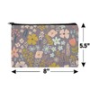 Mimi Flowers Floral Garden Makeup Cosmetic Bag Organizer Pouch