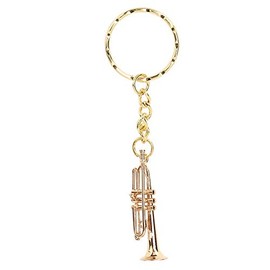 Keyring, Modern Musical Instruments, Key Fob, Trumpet Pendant, Key Fo