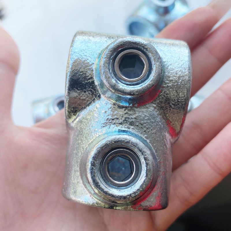 LONG TAO 4PCS 3/4" Galvanized Pipe Fittings Single Socket Tee