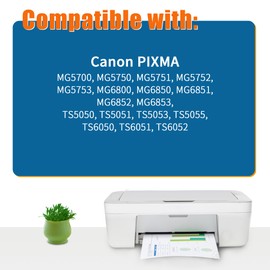 Printer Cartridges Compatible with Canon PGI-570 CLI-571 for Canon Pixma TS5050 TS5000 TS5051 TS5053 TS5055 TS6050 TS6051 TS6052 MG5750 MG5751 MG5752 MG5753 MG5753 MG6800 MG6850 MG6851 MG6852 MG6853