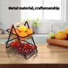 TOMVAES 2 Tier Fruit Basket for Kitchen Countertop Fruit Vegetable