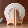 Set of 2 Wooden Plate Stand Display Stand Picture Frame