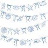 Blue Bow Starfish and Seashell Banners Under The Sea Paper