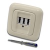 Busch Jäger Set Flush-Mounted Telephone Socket by EBROM, TAE 3x6