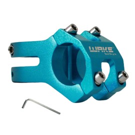 Trkimal 31.8 Short Handlebar Stem Aluminium Alloy 45 mm Stem for Road Bike, Mountain Bike, BMX, MTB, Cycling, Bicycle (Blue)