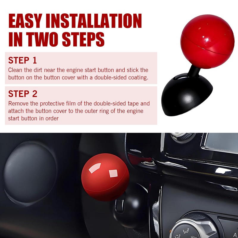 Shakas Car Push Starter Button Cover Rocker, Cool Game Metal