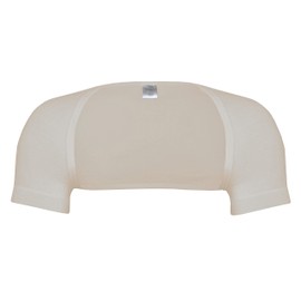 wobera ANGORA Shoulder Warmer with ½ Arm Made from 70% Angora, beige, S