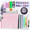 Baluue Nail Art Decoration Set 7-Piece Professional Manicure Tool Kit