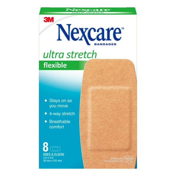 Nexcare Soft 'n Flex Bandages 8 Each (Pack of 4)