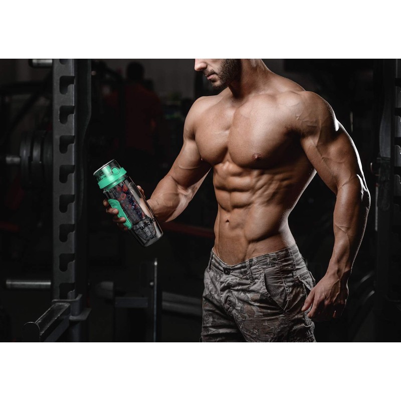 willceal Fruit Infuser Water Bottle 32oz Durable with Removable Ice