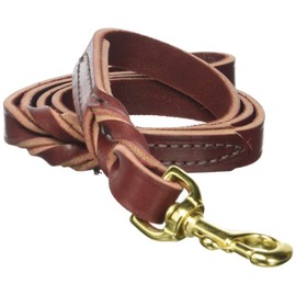 OmniPet Leather Brothers 4-Feet x 3/4 Twisted Latigo Dog Lead, Medium, Burgundy