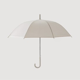 JAJU [JAJU] Opaque Color Long Umbrella_Beige