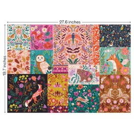 Elena Essex 1000 Piece Jigsaw Puzzles for Adults - Patchwork | jigsaws 1000 Pieces for Adults | Jigsaw Puzzles for Adults 1000 | Animal Bird Puzzle | 20x28 inches