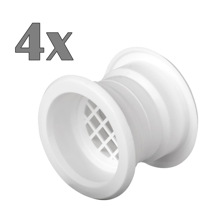 Mini Circle Collar Air Vent Grille Door Ventilation Cover White