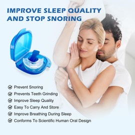 2024 Anti Snoring Device-Anti SnoringMouthpiece Device Mouth Guard -EffectiveAnti Snore Solution for Men and Women -Customizable AdjustableComfortable, [1pcs]/