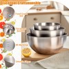 TINSKY 3 Pcs Stainless Steel Mixing Bowls Set Food Grade