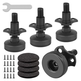 Niveladores de Muebles Resistentes, Paquete de 4 Pies Niveladores Roscados 3/8"-16 Pies de Nivelación de Muebles Niveladores de Patas Ajustables para 
