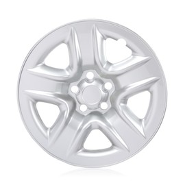 PIT66 Hubcap, Compatible with 2006-2011 Toyota RAV4 17x6-1/2 / 2012 Toyota RAV4 (Gasoline) 17x6-1/2 Wheel Silver Skin Hub Cap Cover 1 PC #69506