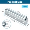 2 Pack Conveyor Long Roller and Bracket Set 10-inch, 1.5-inch