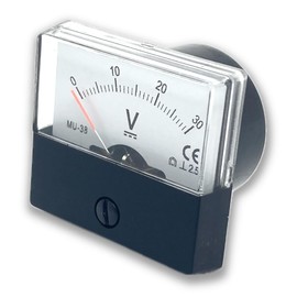 Joman Analog Panel Meter Voltmeter Ammeter MU38 Series (MU38-DC30V (DC30V)