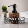 AUSAULAC 400ml Solid Wood Soap Dispenser for Bathroom,Kitchen –Wooden Refillable