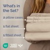 Queen Size 4 Piece Sheet Set - Comfy Breathable &