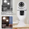 Light Bulb Security Cameras Motion Detection Dual Lens Light Socket
