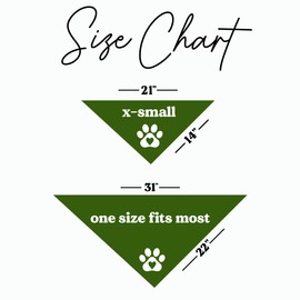 Hunting Buddy Dog Bandana | 100% Cotton Adjustable Triangle | Made in USA | Outdoorsy | Adventure Pup | Hiking & Camping | One Size | Military Green (94)