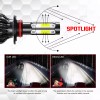 CHUSYYRAY 2x 9007 HB5 LED Headlight Bulbs Kit 6500K White