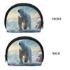 Zanxiantu Polar Bear Mini Cosmetic Bag for Purse Change Pouch