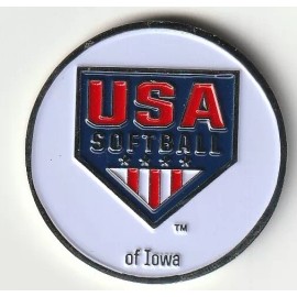 FLIPPING COIN 2023 USA SOFTBALL OF IOWA FLIPPING COIN