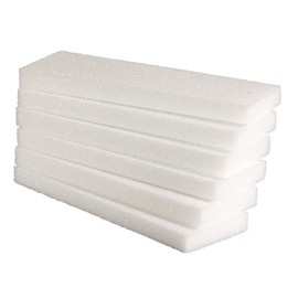 Hygloss Products White Styrofoam Blocks - for Projects, Arts, & Crafts, 4 by 12 by 1-Inch, Pack of 6