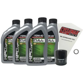 Kawasaki Cyclemax Genuine OEM Kawasaki 2011-2023 W800 Full Synthetic Oil Change Kit