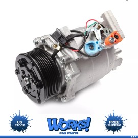 Workscarparts A/C Compressor Fits 2003-2005 Honda Civic 2.0L 2002-2005 2006 Acura RSX