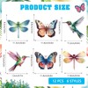 MWOOT Pack of 12 Fly Screen Magnetic Screen Door Decorative,