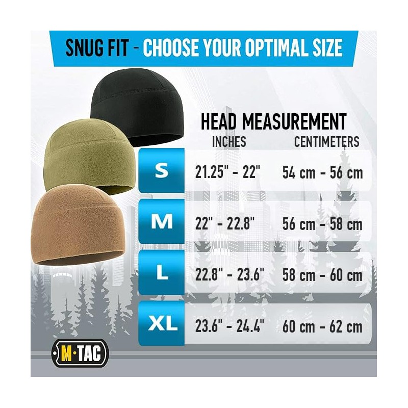 M-Tac Gorro de forro polar para reloj, gorro táctico militar