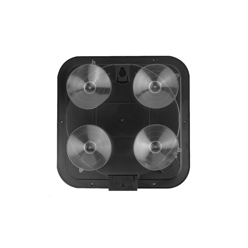 Miraval Wireless Bathroom Clock: Japanese Quartz Movement with Suction Cups