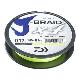 Daiwa J-Braid X4 270m Yellow 0.13mm