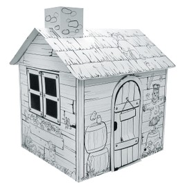 Adventure Awaits! Kids Cardboard Farm Playhouse - Color, Draw, and Customize - Great for Playtime and Arts-and-Crafts Time