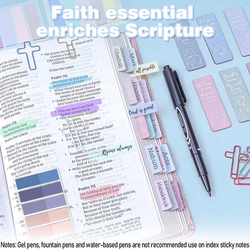 XKDOUS Bible Study Supplies, Bible Journaling Kit with Highlighters，Morandi