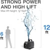 Simple Deluxe 1056GPH Submersible Water Pump 5 Threaded Nozzles and