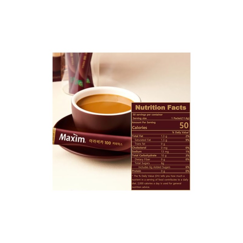 Instant Coffee Maxim Mocha Gold Mild Coffee Mix, 12g x