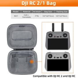 ZJRXM Case for DJI Mini 4 Pro Drone Accessories, RC 2 Bag RC-N2 Bag Portable Travel Bag Carry Bag for DJI Mini 4 Pro (for DJI RC 2)