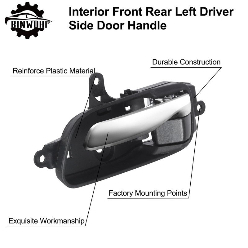 BINWUHU Front Rear Left Driver Side Interior Door Handle Compatible