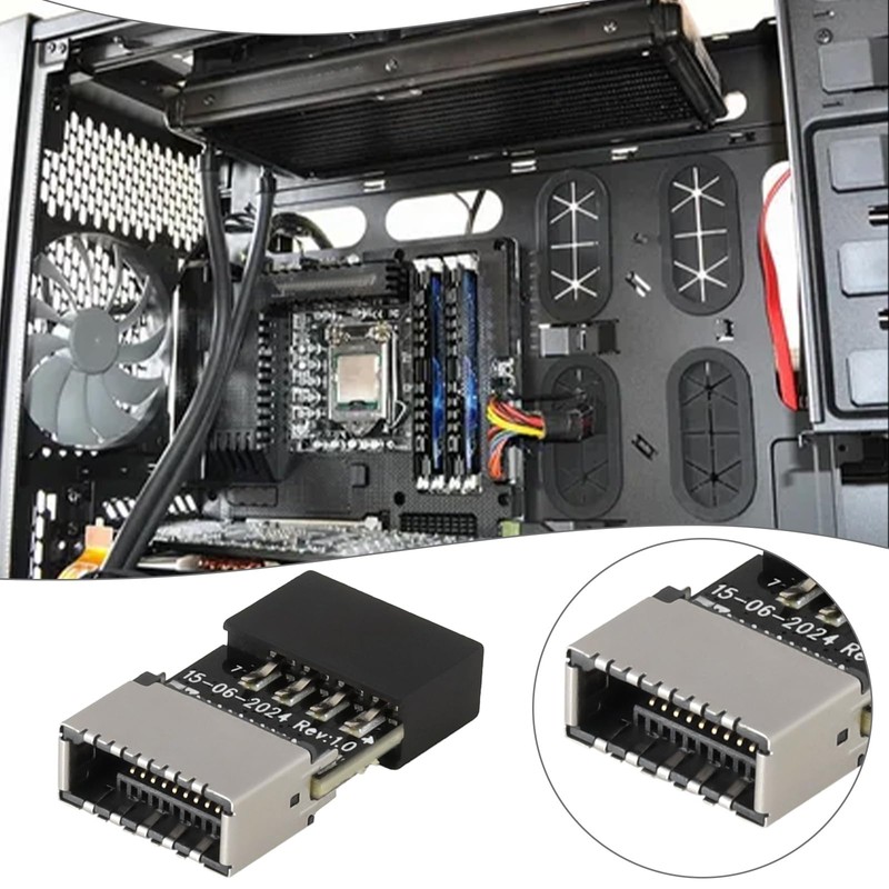 VGOL USB 2.0 Housing Motherboard 9 Pin Adapter USB 2.0