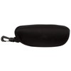 Piranha Black Zipper Eyewear and Sunglasses Case with Clip (Set