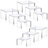 Lighterday Set of 9 Clear Acrylic Display Risers Cupcakes Holder